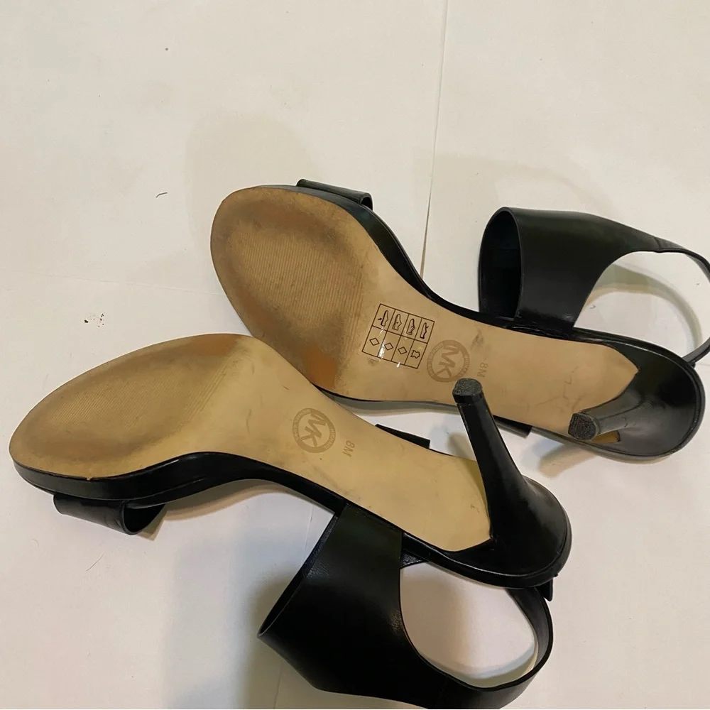 Michael Kors Black Strappy Heels